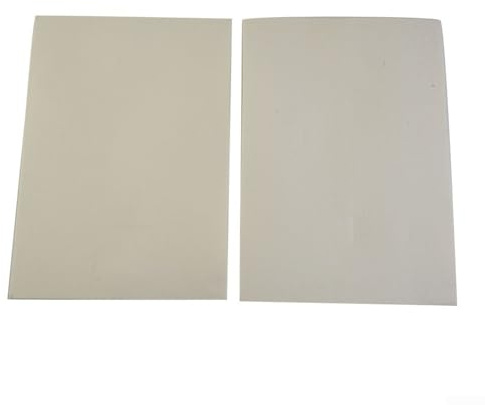 Feuilles de couverture d'isolation A4 en fibre de céramique, papier d'étanchéité en céramique A4 résistant à la chaleur pour le nettoyage de tuyaux de conduit, portes et joints en verre (210 mm x 297
