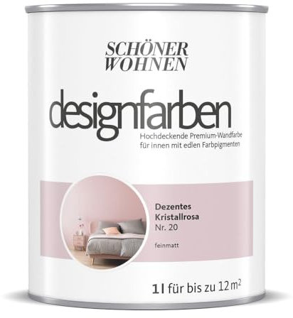 Schöner Wohnen Designfarbe Dezentes Kristallrosa rosa 1 Liter
