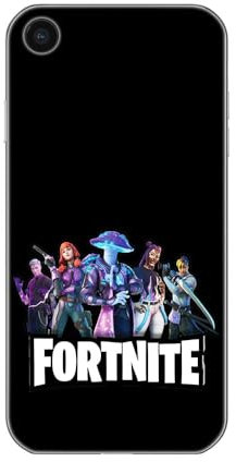 SUPER FABRIQUE Schutzhülle transparent Design für Apple iPhone bedruckt in Frankreich Videospiele Fortnite Team (iPhone XR) CO FORTNITE 06