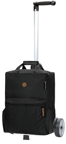 ANDERSEN Einkaufstrolley - Shopper Carl schwarz 44 L Einkaufsroller, Freizeit, recycelt, Rucksack, Aluminium, Griff ergonomisch, höhenverstellbar, Kugellagerrad