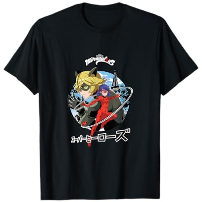 Miraculous Ladybug Cat Noir Manga Super Heroez T-Shirt