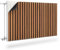 Muralo Heizkörperverkleidung, magnetische Heizkörperabdeckung für Plattenheizkörper aus Stahl oder Blech - Geruchlos und sicher für Gesundheit - Holzlamellen Br.80cm x Hö.60cm