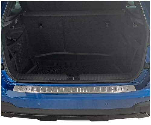 tuning-art BL1049 Ladekantenschutz mit Abkantung passend für Skoda Kamiq Facelift 2024-, Farbe:Silber
