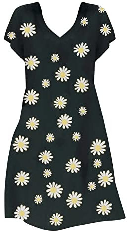 AMDOLE Déguisement des années 80 pour femme - Robe décontractée d'été décontractée pour femme - Grande taille, D, 4XL