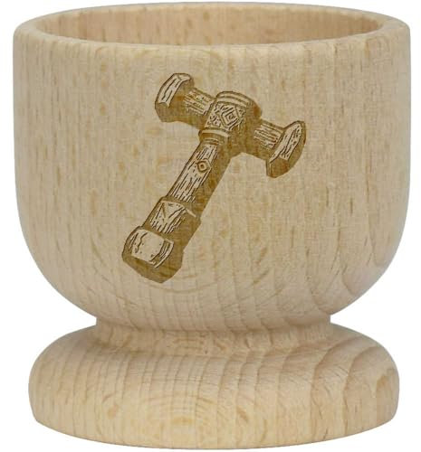 'Dwarf Hammer' Wooden Egg Cup (EC00027530)