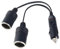 Presa Accendisigari Auto, Cavo di Prolunga per Presa Accendisigari, DC 12V-24V Auto Accendisigari Splitter,Presa accendisigari Doppio, Cavo di Prolunga per Accendisigari, Presa Accendisigari 1 a 2