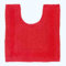 Homescapes Premium WC-Vorleger rot, Baumwoll-Badematte 50x55 cm mit Wende-Design, WC-Teppich mit Ausschnitt