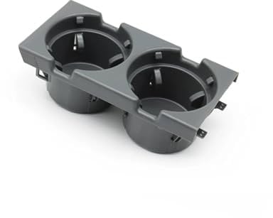 PNBVW Car Front Center Console Drink Water Cup Holder Storage Coin Tray Box for BB//M//W 3 Series E46 51168217953(Grey,Cup Holder)