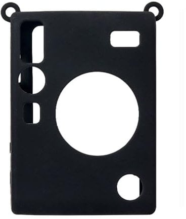 Camera Cover Case for Instax Mini EVO, Silicone Protective Sleeve for Mini EVO Instant Camera, Anti-Drop Anti-Slip Soft Rubber Skin Shell Full Protector (Black)