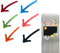 Magnetische Pfeile für Whiteboard, magnetische Pfeile, 6 x Küchenmagnete, Kühlschrankmagnete mit Pfeilen, Aufkleber, Kühlschrankmagnete, Pinnwandmagnete