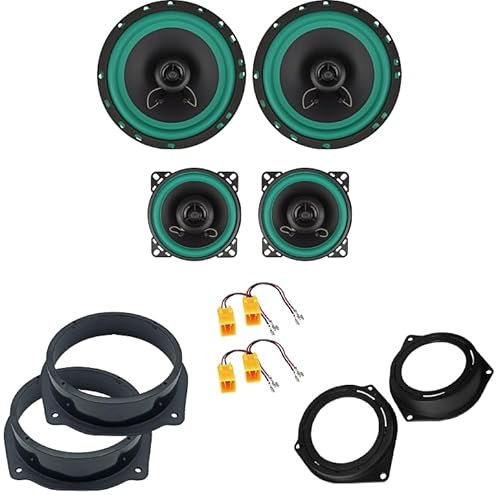 IPNOSIS Kit 4 Casse IP-01165 + IP-01100 per Fiat Bravo dal 2007 in poi con 2 Supporti Anteriori, 2 Supporti Posteriori e 4 Connettori