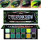 Afflano Multichrome Grüne Lidschatten Palette, Matte Schimmernde Chrom Grün Glitter Eyeshadow, Gelb Grün Blaue Lidschatten Für Frauen Grün Glitter Augen Make-Up, Gothic Smokey Dunkelgrüne Augen Makeup