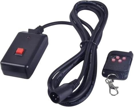 Perfeclan Nebelmaschinen-Controller für den Innen- und Außenbereich, Nebelmaschinen-Fernbedienungsempfänger, 4-Tasten-Fernbedienung für 400 W, 900 W, 1500 W,