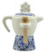 Generico Zuccheriera caffettiera in porcellana decorata con maiolica bomboniera per matrimonio, comunione, cresima Harmony PRMT24153