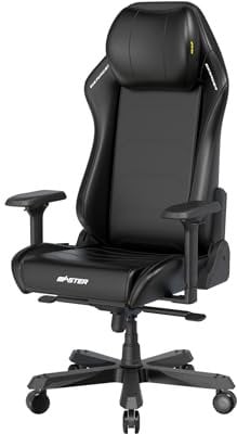 möbelando Gaming-Stuhl >DXRACER< Ergonomischer Gaming-Stuhl mit Kunstleder-Bezug, 4D Armlehnen, 150 kg Belastbarkeit, 90°-135° Kippfunktion, höhenverstellbar, leise Rollen ? Perfekter Komfort!