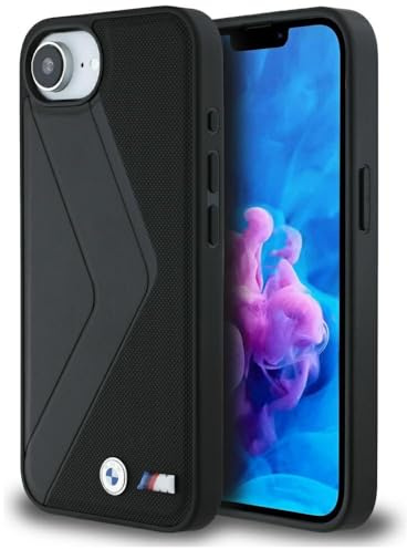 CG MOBILE BMW Oversized Stripes kompatibel mit MagSafe Hülle für iPhone 16e (Schwarz)