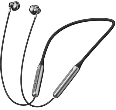 Neckband Earphones Wireless, In Ear Wireless Earbuds 27g Ultra-Lightweight Comfort 8H Playtime Deep Bass Headset Wireless Stereo Neckband Earbuds with Microphone, for Sports/Workout/Office (Black)