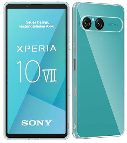 QULLOO Hülle für Sony Xperia 10 VII, Transparent TPU Stoßfest Kratzfeste Schutzhülle Durchsichtig Klar Silikon Case Cover