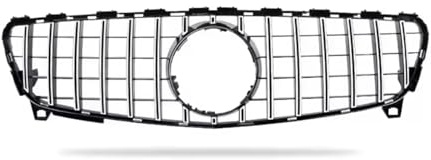 Auto Luftgitter Für Benz A-Klasse W176 A250 A200 A45 Für AMG 2016 2017 2018 GT Style Kühlergrill Racing Grill Mesh Tuning Auto Kühlergrill(Sliver)