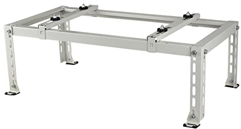 QIYFOZ Soporte para Aire Acondicionado, Base de Condensador de Acero galvanizado para Unidad Exterior de Aire Acondicionado, Soporte de Suelo Resistente para Aire Acondicionado