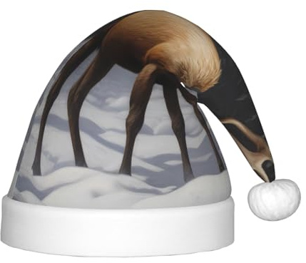 WZYCWB Elch gemusterter Weihnachtsparty-Hut, Kinder-Aktivitätsgeschenk, Weihnachtsfeiertagsdekoration, Requisite