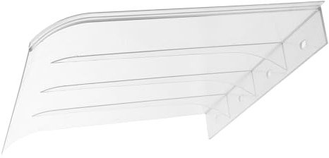 ifundom Transparente Haustürvordach Regenmarkise aus Robustempc Planen mit UV Schutz Einfache Montage für Fenster und Balkon als Überdachung im Außenbereich
