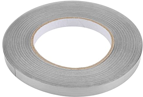 Kukyller ﻿Tile Grout Tape, Gold Metalized Mirror Foil for Decorative Lines Gap Sealing for Floor Wall (1cmx50m (silver))