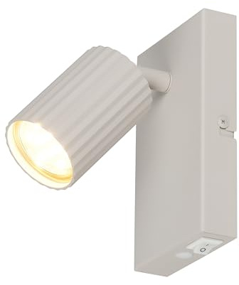 Trio Leuchten Strahler Soka 867770176, Metall Warm Grau, exklusive 1x GU10