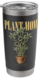 Vintage Lucky Bamboo Plant Mom Nature Flora Gardener Stainless Steel Insulated Tumbler