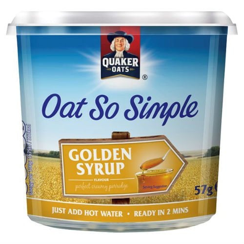 Quaker Oats Oat So Simple Golden Syrup Pot 57g PMP Case of 8