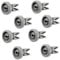 8X Dishwasher Upper Basket Wheel For Zanussi 50269970005 50278101006 50269921008 50286967000 25mm Top Bottom Roller Runner & Clip Axle