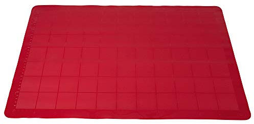 Original Kaiser Original Kaiserflex Red XL-Silikon-Ausrollmatte 60 x 40 cm, Silikonmatte, Teigmatte, 100% Silikon, spülmaschinengeeignet, hitzebeständig, wiederverwendbar