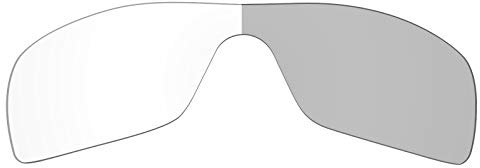 Mryok Verres de rechange pour Oakley Batwolf OO9101-27 mm - Options, Non polarisé - Gris éclipse photochromique, Taille unique