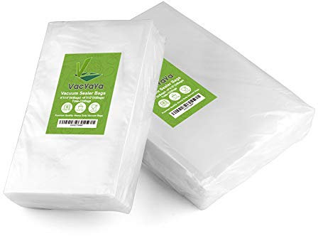 VacYaYa 100 Beutel 15x25cm(50) und 20x30cm(50) Vakuumier Beutel Vakuumbeutel für Lebensmittel