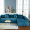 DENGZH Velvet Sofabezug L Form,Stretch Plüsch Sofa Überwürfe Sofahusse Ecksofa Elastisch Schonbezug Antirutsch Eckcouch überwurf Sofaschoner Sofa Abdeckung （L-förmiges Ecksofa erfordert Zwei）