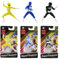 Limited Edition Power Rangers Set 2-2.5 6.5cm Mini Figures - Yellow, Blue & Black Rangers Set of 3