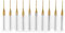10pcs Ensembles de Fraises en Bout PCB Tungstène Fraise en Bout en Carbure CNC Mèches de Forage Outil de Trou de Forage pour Sculpture 3.175mm X 1mm