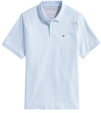 vineyard vines Men's Edgartown Short Sleeve Pique Polo, Jake Blue, XL