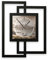 Designer-Wanduhr in modernem Metallic-Look ohne Tickgeräusche (Küste, leises Funkuhrwerk)