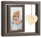 Aolso Bilderrahmen Holz, Holz Drehbare Fotorahmen, Doppelseitigen Fotorahmen Drehen mit Herz Deko, Grandkids-Fotorahmen, Geschenke für Opa, Großeltern, für BüRo Deko, Zuhause, Schreibtisch (Enkel)