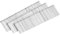 sourcing map 1000Pcs 16 Gauge Brad Nails, 3/4 Length Straight Finishing Nails, Galvanized Carbon Steel Nails for Woodworking Construction Silver Blue