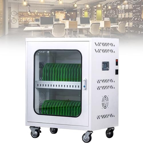 Spdazzleburst Charging Cart, Storage for Multiple Chromebook, Laptop, with Lock, 30 Bay Mobile Storage Cart, Efficient and Organized Charging Solution
