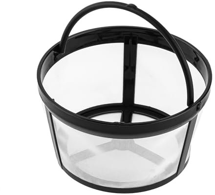 Reusable Coffee Filters 4-8 Cup, Coffee Filter Basket Universal Coffee Filter Replacement Safety Nylon Mesh Reusable Coffee Filters for Mr. Coffee Makers and Brewers Black
