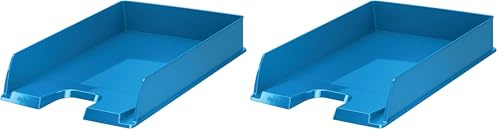Rexel Choices, 2115601, Letter Tray, A4, Blue (Pack of 2)