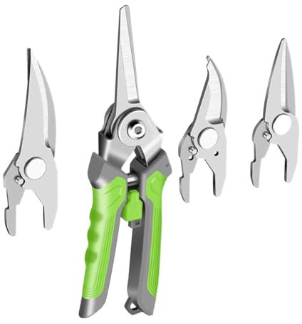 Zuasdvnk Forbici per potatura da giardino – Forbici per piante pesanti – forbici da taglio portatili ad alte prestazioni, per giardinaggio, strumento multifunzionale per tagliaerba