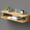 Rustikales Wandregal aus Holz mit schwebendem TV-Regal und Wandkonsole, WiFi-Fernbedienungs-Schreibtisch für unter schwimmendem TV-Regal, 60 x 22 x 16 cm