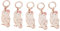 Fictory Eule Maschenmarkierer – einzigartiges Design, glattes Stricken, 5-teiliges rotgoldenes Set