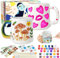 ONLYFUN Paint Your Own Mug Set – Pottery Painting Kit for Adults & Kids, Includes 2 Ceramic Mugs, 12 Paint Colours, Brushes & Inspiration Guide – DIY Craft Gift for Birthdays & Holidays