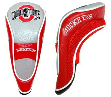 Team Golf NCAA Ohio State Buckeyes Hybrid-Golfschlägerhaube, Klettverschluss, Veloursfutter für zusätzlichen Schlägerschutz