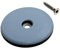 8 Stück Teflon-Möbelgleiter Ø 50 mm mit Schrauben, PTFE-Gleiter, Teflongleiter